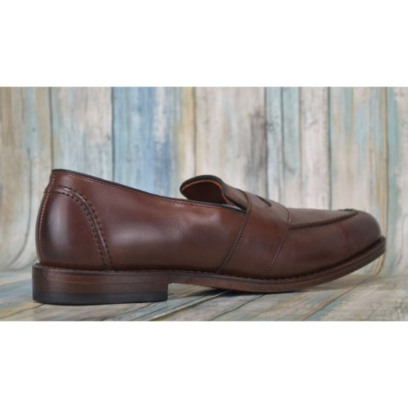 Allen Edmonds Randolph Men's Size 10 E Brown Leather Penny Loafers Bench Welt - Picture 8 of 12